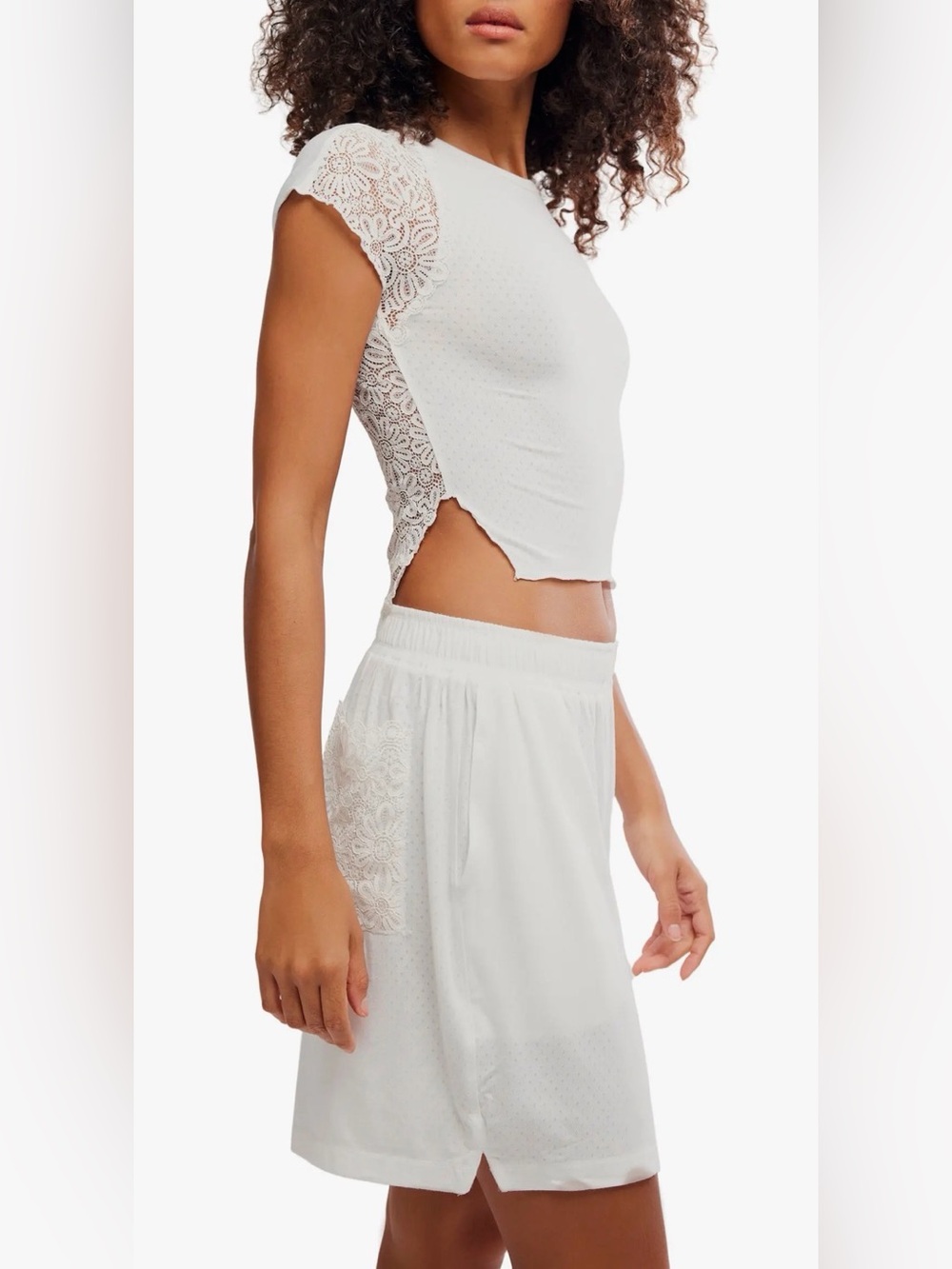 Free People Soft Side Shirt & Shorts Sleep Set